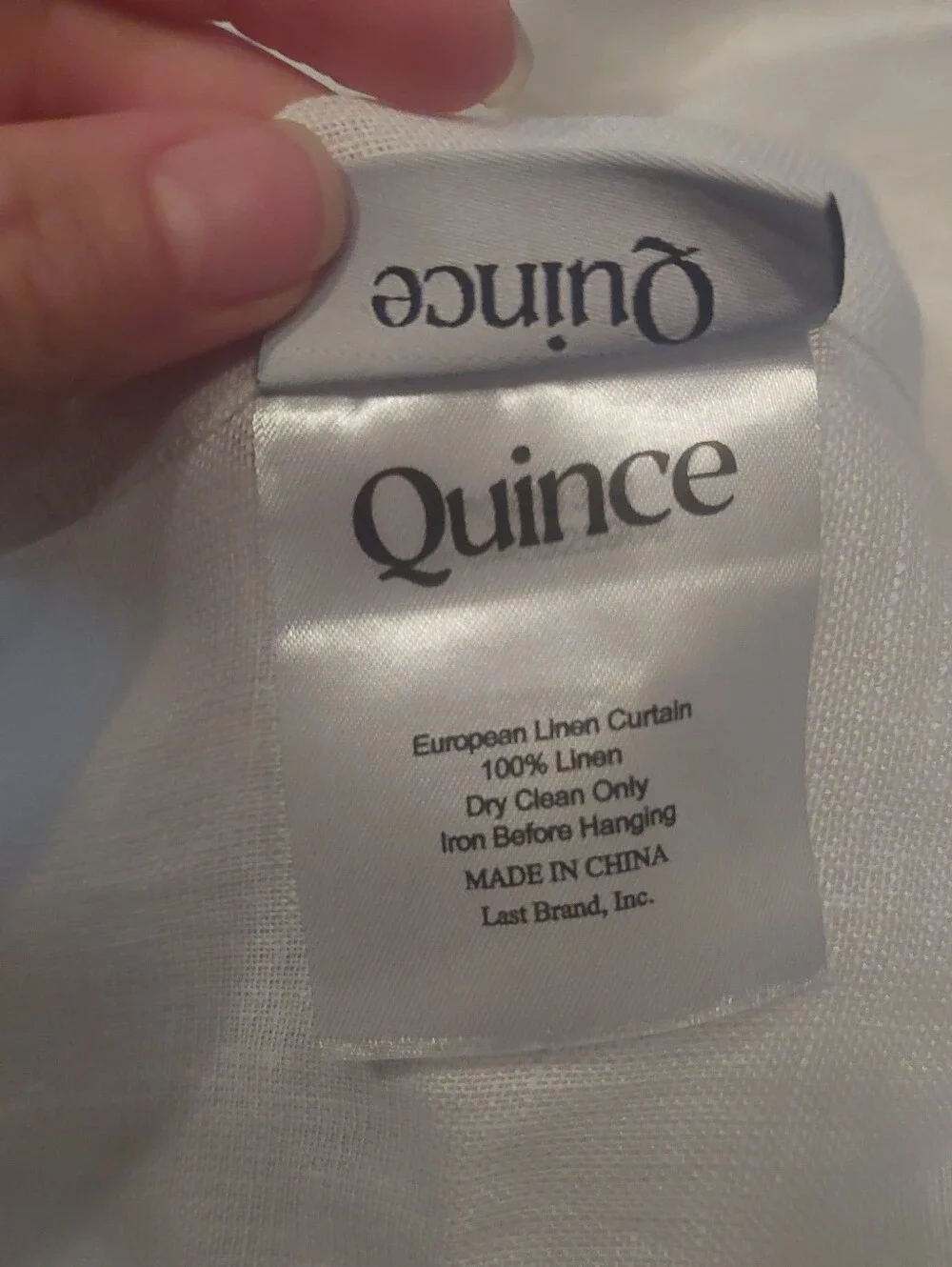NWT! Quince 100% Linen White Sheer Curtains, 48